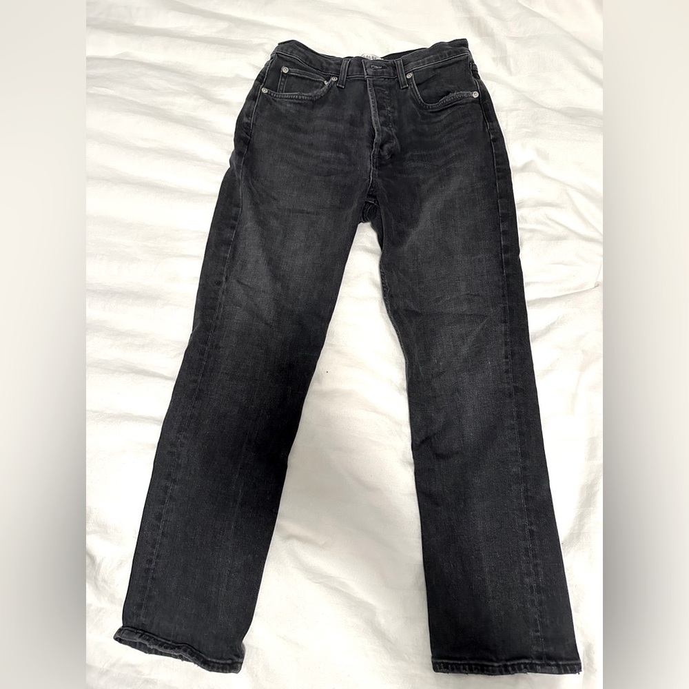 AGOLDE washed black jeans
